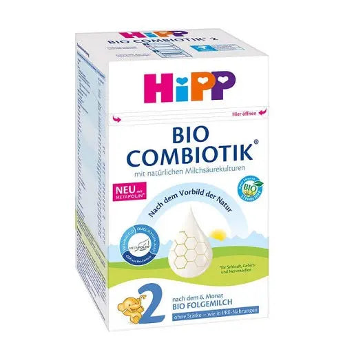 HiPP Organic Follow-On Milk 2 - without Starch from the 6th month (600g/Combiotik 21.2 oz) Formula Vita