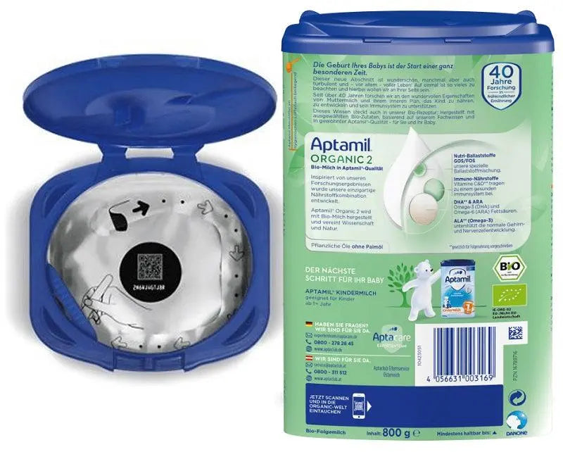 Aptamil Organic Stage 2 Baby Formula Vita from Europe