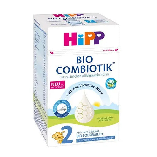 HiPP Organic Follow-On Milk 2 - without Starch from the 6th month (600g/Combiotik 21.2 oz) Formula Vita
